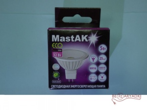 Лампа GU5.3 LED MastAK MR16E24D