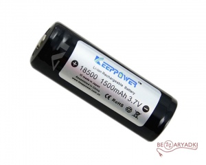 Keeppower	 18500 3,7V 1500mAh с электроникой