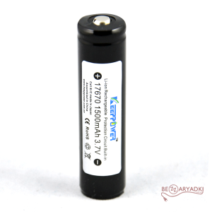 Keeppower	 17670 3,7V 1500mAh с электроникой
