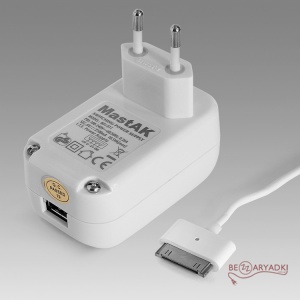 MastAK MFI-011 5V 2.1A+кабель iPhone