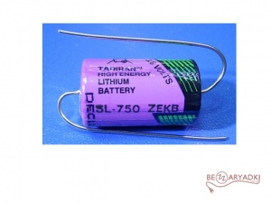 Tadiran 1/2AA SL-750/P Li-S0CI2 (3.6V 1100mAh)+tag