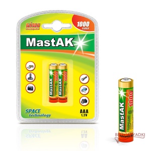 Mastak R03/AAA Мини-пальчик 1000mah NiMH