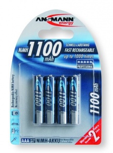 Ansmann R03/AAA Мини-пальчик 1100mah NiMH