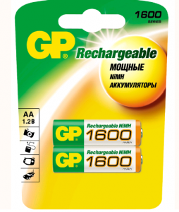 GP Пальчиковые R6/AA 1600mah NiMH