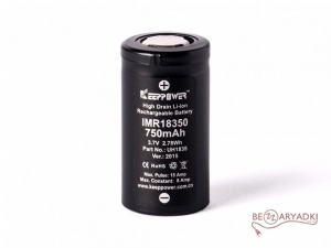 Keeppower	 18350 3,6V 750mah 15A