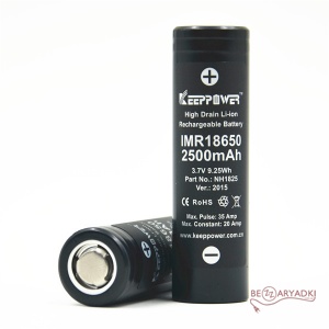Keeppower	 18650 3,6V 2500mAh 35A