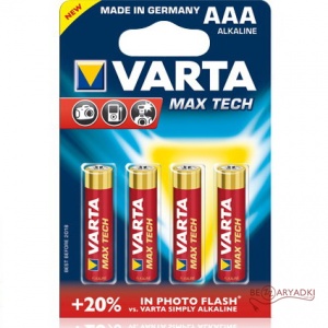 Varta Max-Tech AAA 1.5v (Alkaline) Блистер 4
