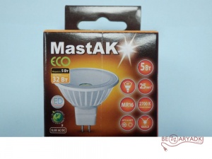 Лампа GU5.3 LED MastAK MR16E24W