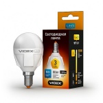 VIDEX LED Лампа G45 6w E14 3000K 220v