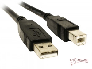 Кабель USB. А-В Perfeo U4101 USB A (п) - USB B (п), 1,0м