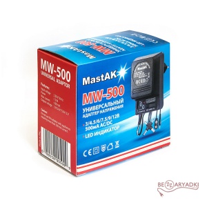 MastAK MW-500	3-12V, 500mah+разъемы
