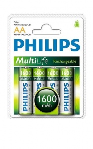 Philips Пальчиковые R6/AA 1600mah NiMH