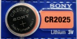 Sony CR2025 3V Litium