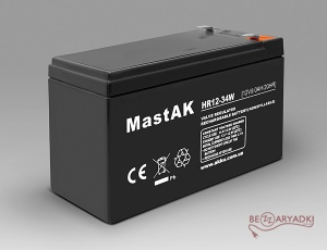 Mastak HR12-34W 12v 9,0Ah AGM