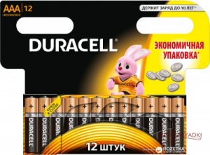 Duracell MN2400 12 блистер AAA 1.5v (Alkaline)