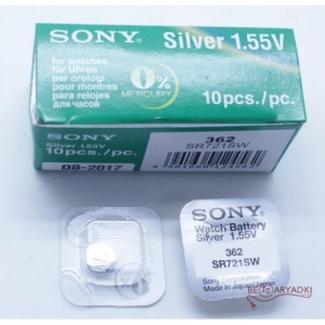 Sony SR721 (362/W-361)1.55v 25mah